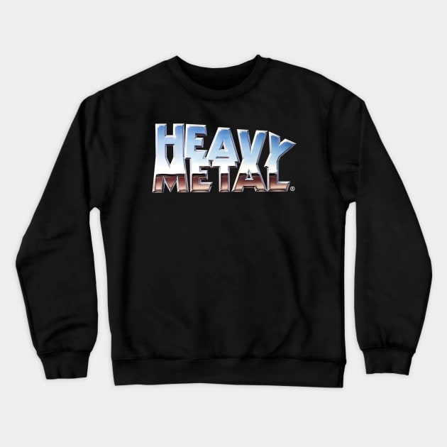 Heavy Metal Magazine Logo Crewneck Sweatshirt by Sudburied